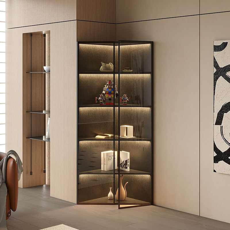 Simple Light Luxury Corner Cabinet Corner Triangle Right Angle Corner Corner Rack Living Room Bedroom Storage Floor Against The Wall