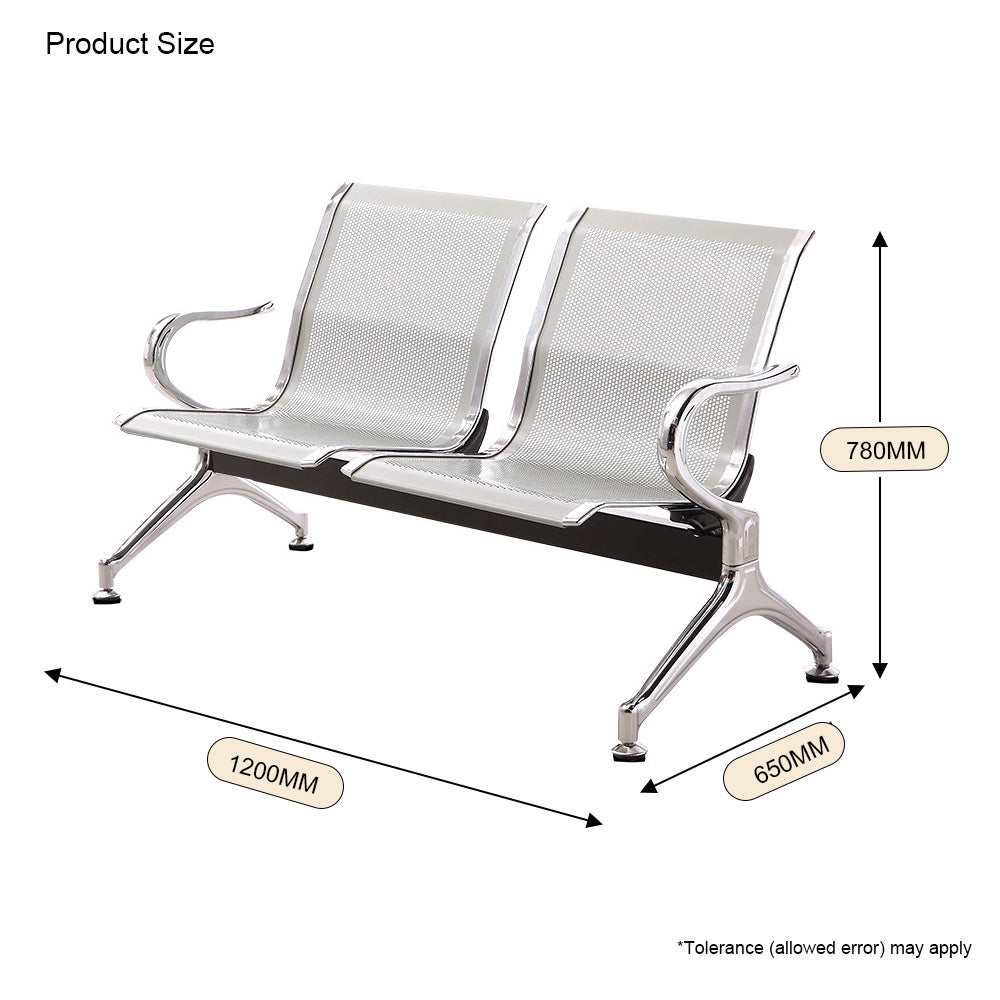 Homelements  Three-seater Row Chair/airport Chair/stainless Steel/hospital Waiting Chair/public Row Rest Chair