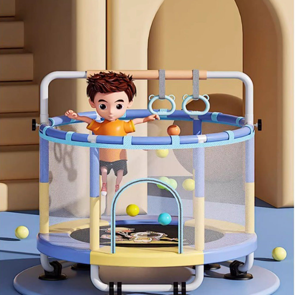 Homelements Trampoline/home Children's Indoor Baby Rubbing Bed/kids and Adults with Protective Net Family Toy Jumping Bed