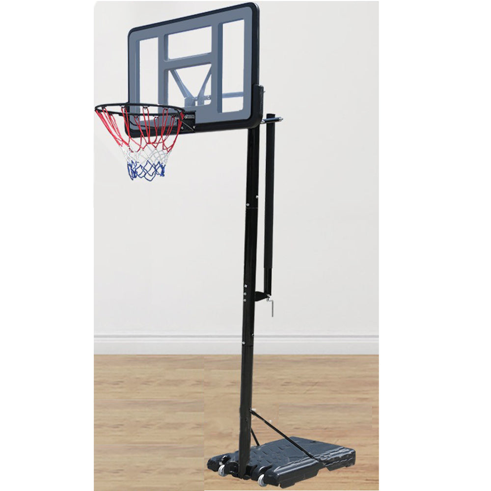 Sports studio 2.45m to 3.05m home basketball stand indoor and outdoor adjustable movable basketball stand standard frame S003-21