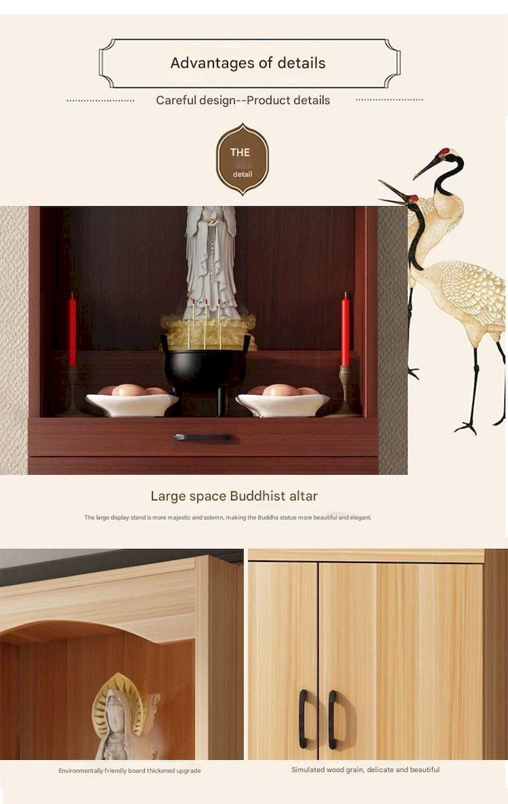 Premium German Craftsmanship Chinese Altar Cabinet