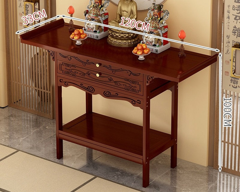 Buddhist niche new Chinese vertical cabinet offering table Buddhist platform household incense case  Guanyin Bodhisattva offering cabinet