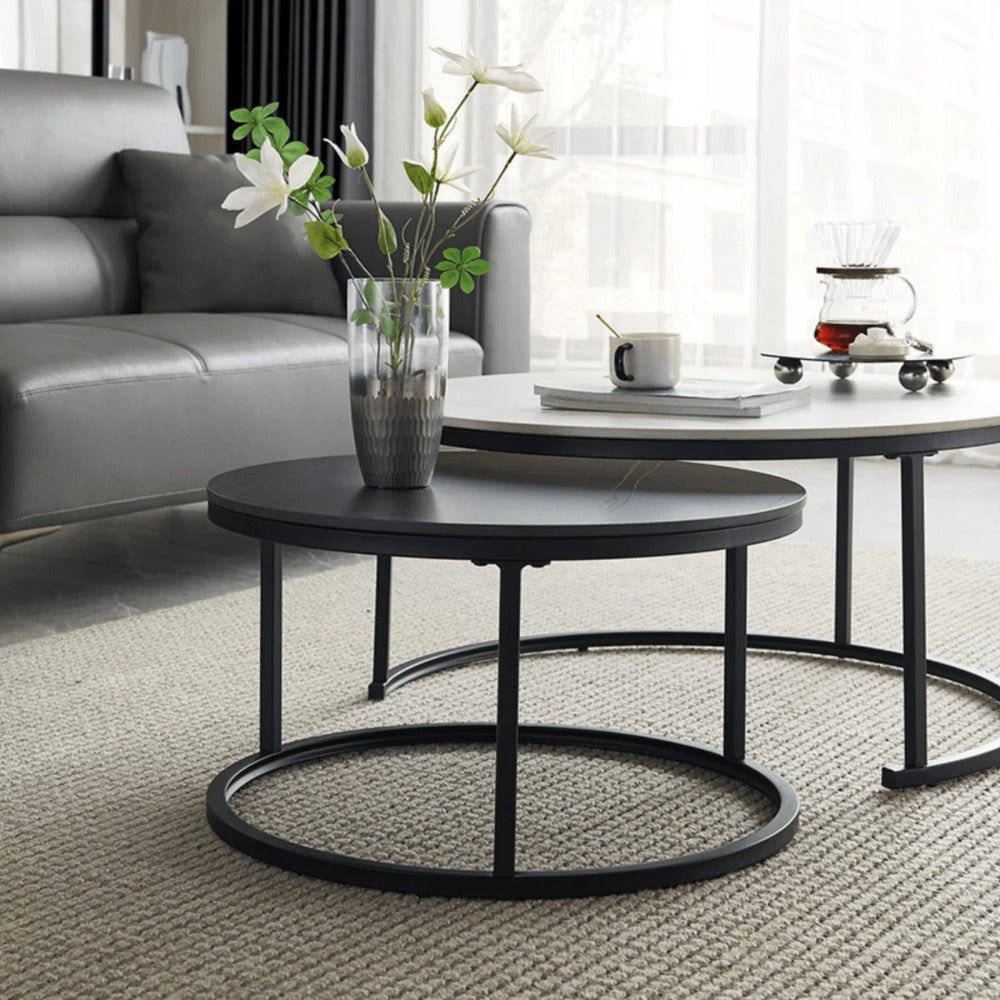 Linsay Eclipse Two-Piece Coffee Table Close-up