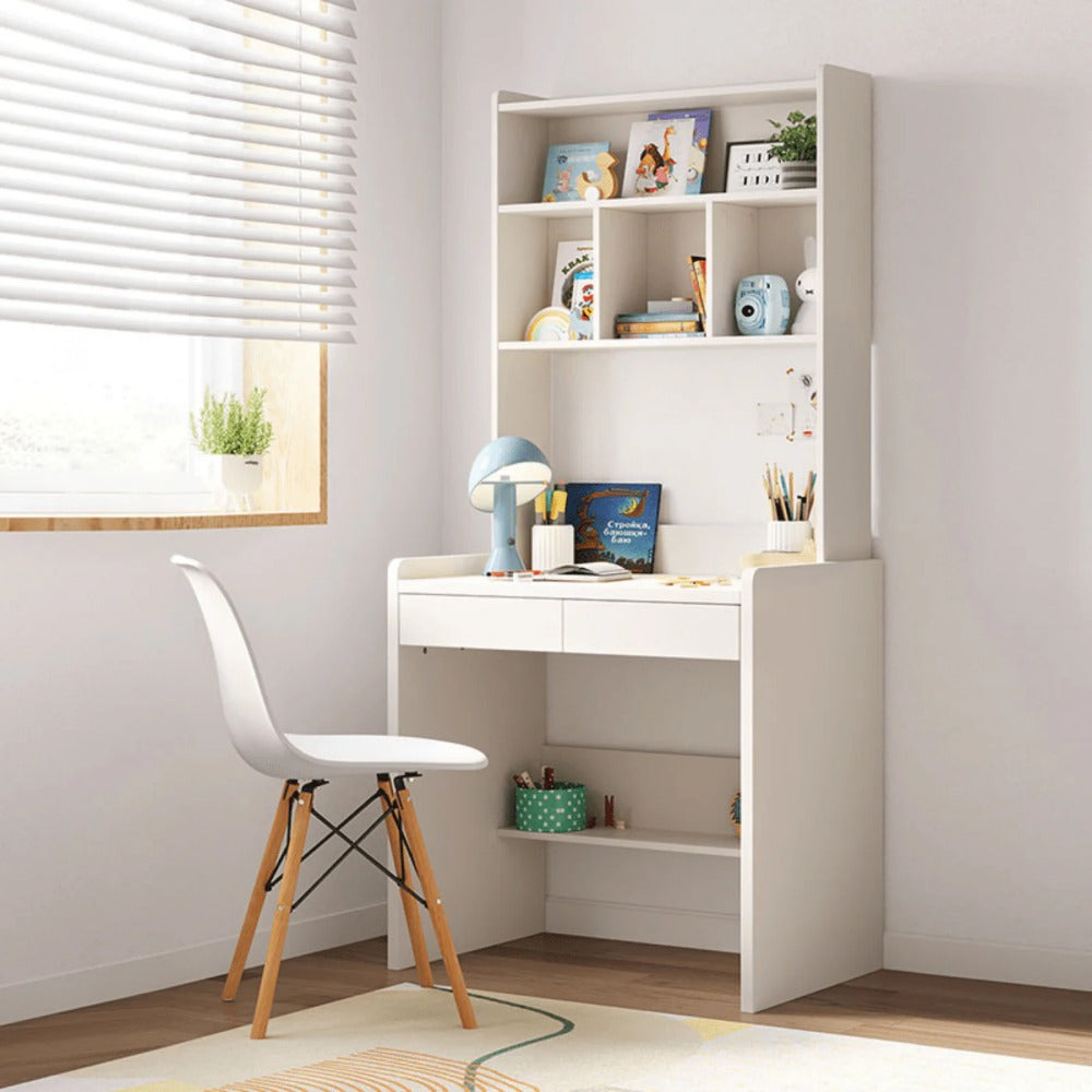 Linsay Sprout Kids Desk with Storage Shelf, White