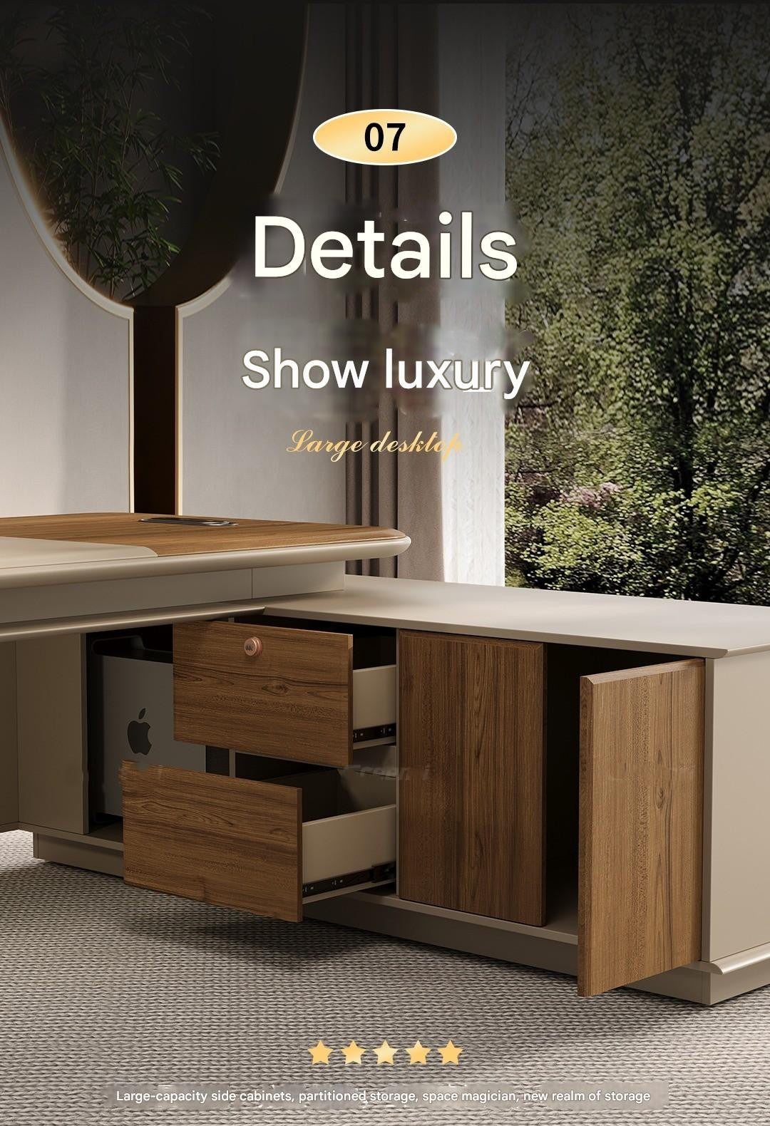 Homelements Luxury Executive Desk Sets - Premium Office Desks for CEOs