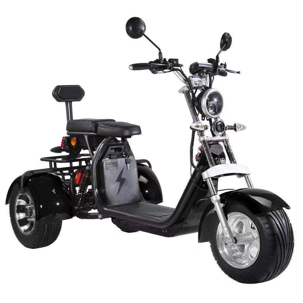 Sports Studio  Harley electric tricycle citycoco 2000W 60V 20A lithium battery C11A