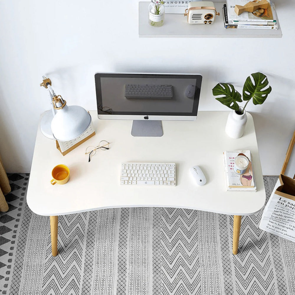 Linsay Oria Computer Desk, 1M, Natural & White