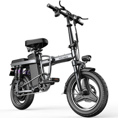 Sports Studio City High Carbon Steel Electric Folding Bicycle Bike 48V 400W Electric Bike 14 Inch Scooter Portable City Electric Bike 25 Km/H F9