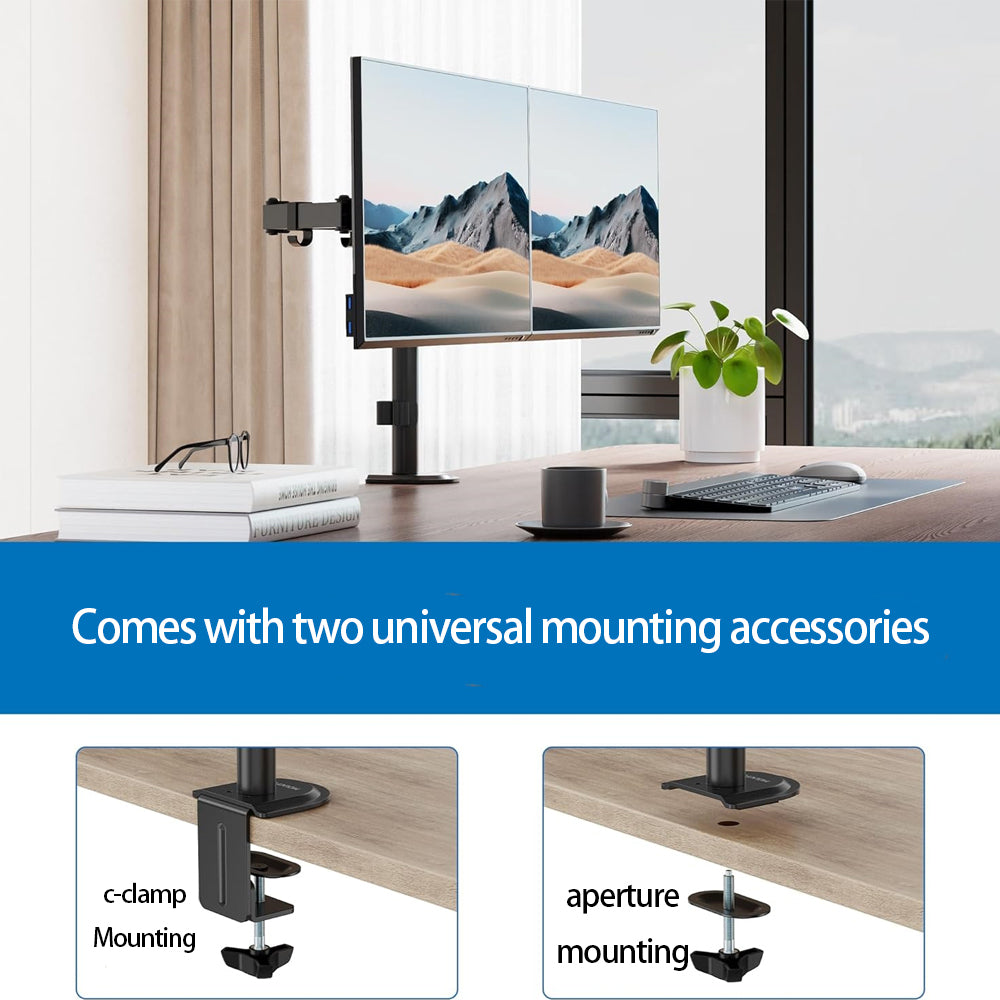 Homelements  Single Screen Monitor Stand Arm Bracket Black -SY MA01