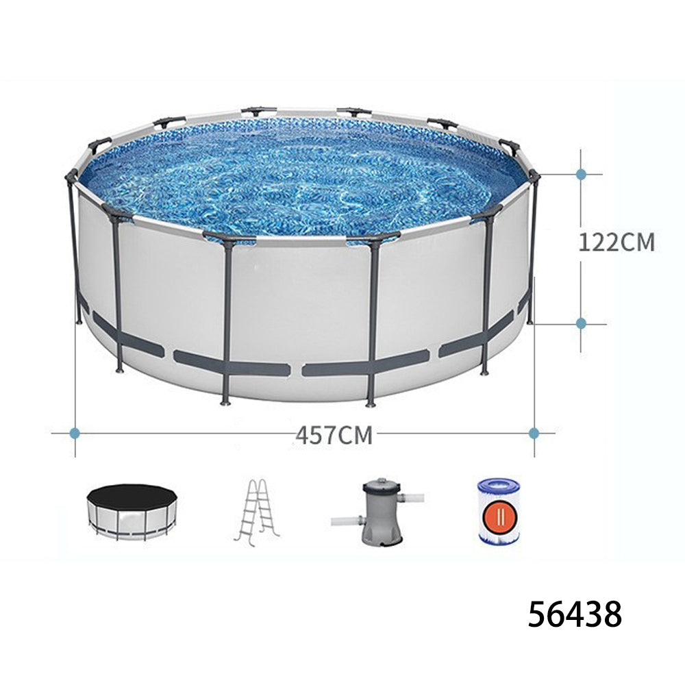 Sports studio  Thickened clip mesh round outdoor large stand family swimming pool