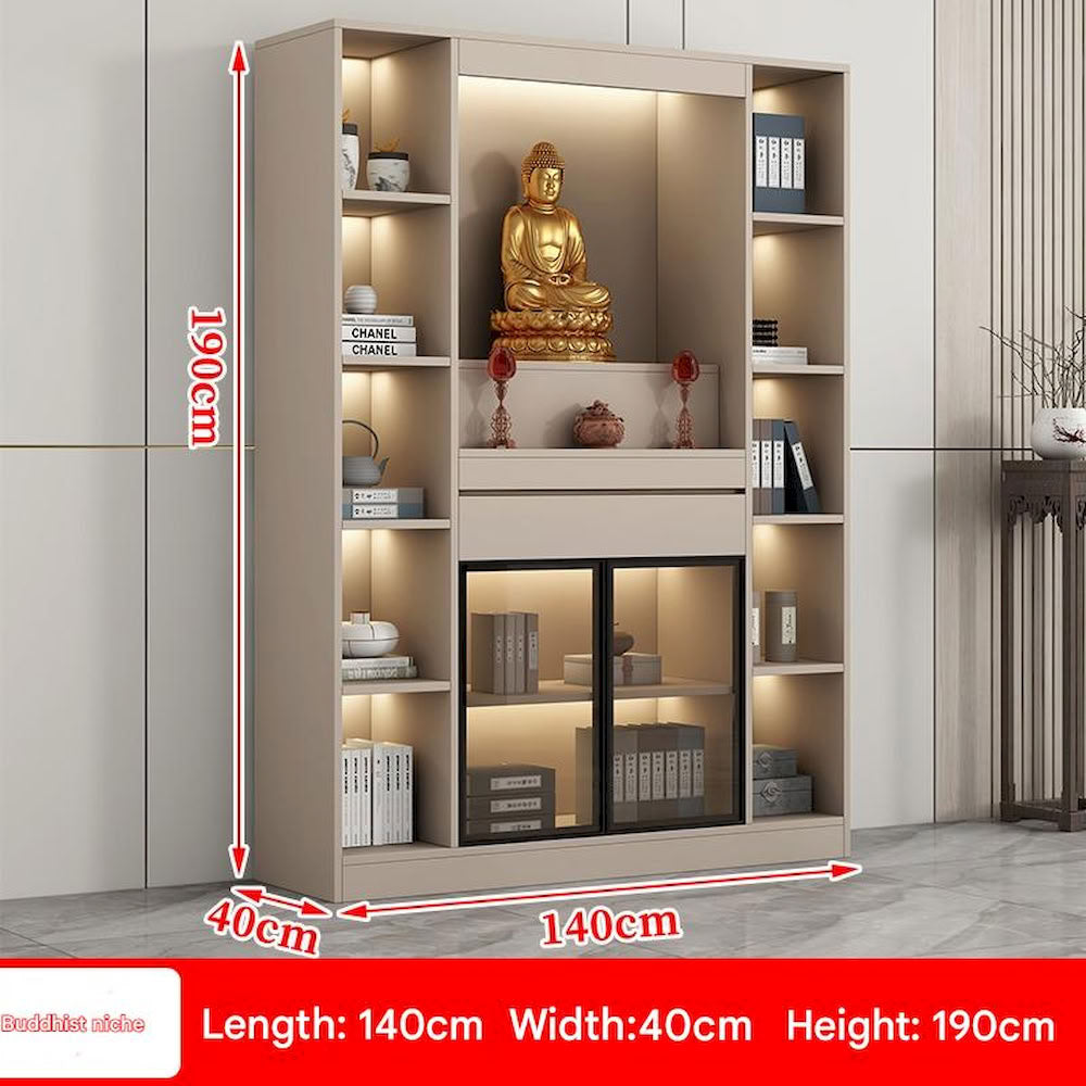 Modern Chinese Altar Cabinet | Luxury Buddha Shrine for Home
