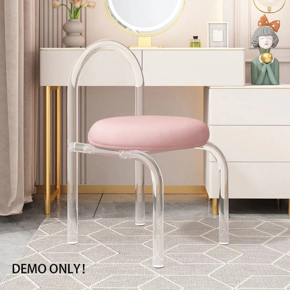 Homelements Acrylic Dining Chair Makeup Chair