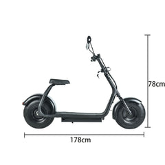 Sports Studio Harley Electric Scooter 2000W 60V 20A Lithium Battery C01