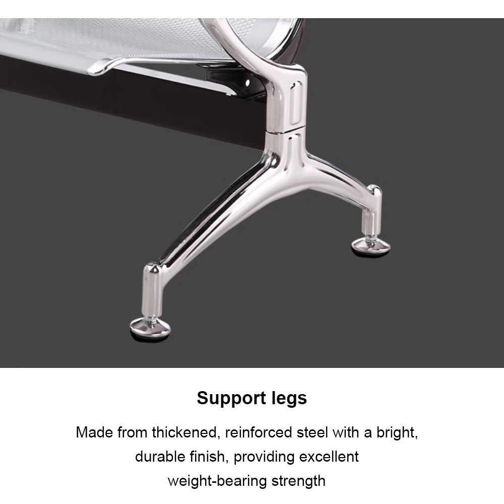 Homelements  Three-seater Row Chair/airport Chair/stainless Steel/hospital Waiting Chair/public Row Rest Chair