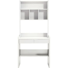 Linsay Sprout Kids Desk with Storage Shelf, White