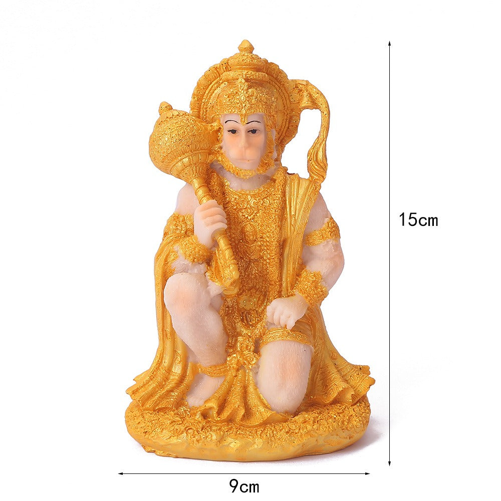 Creative Resin Hindu Statue of Hanuman Ornament Modern Decorative Crafts