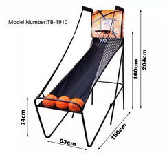 Basketball Machine Foldable Electronic Arcade System Basketball Game for Kids and Adults