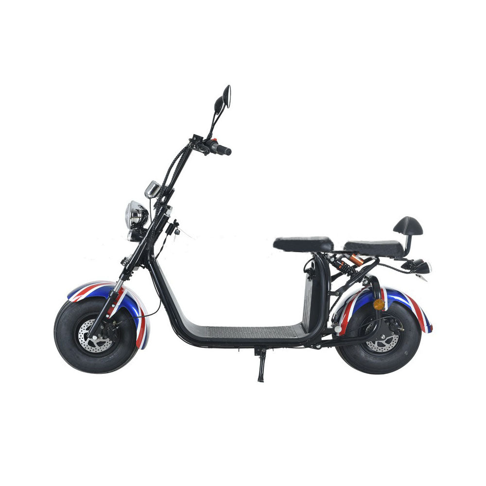 Sports Studio Harley Electric Two Wheel Scooter 1000W 60V 20A Lithium Battery CO7A