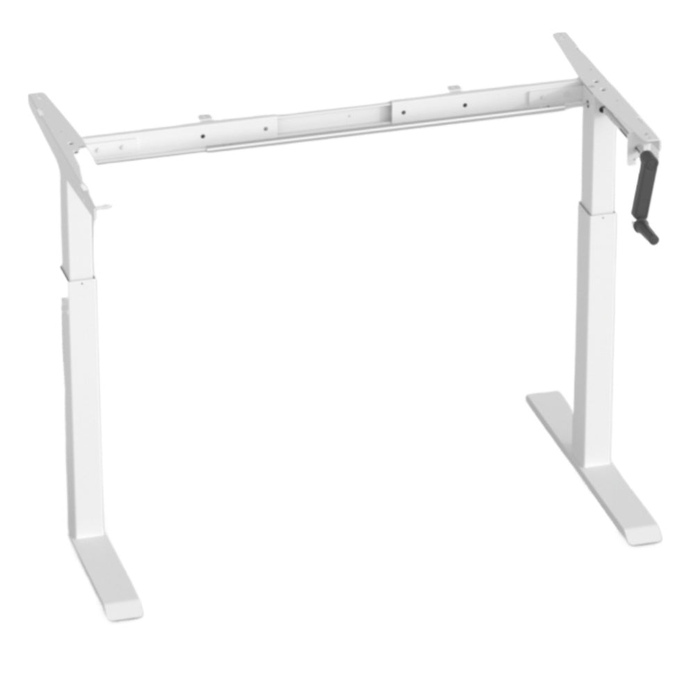 Homelements T524 Single Motor Electric Motorised Standing Desk Height Adjust Table Stand(without desk top) Upward Mounting Black/White