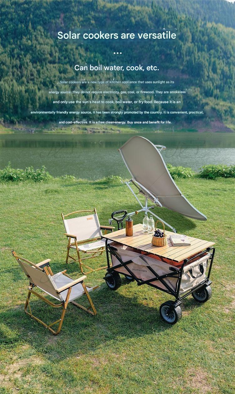 1.35M Square Solar Cooker Portable Solar Cooker Outdoor Picnic Barbecue Stove