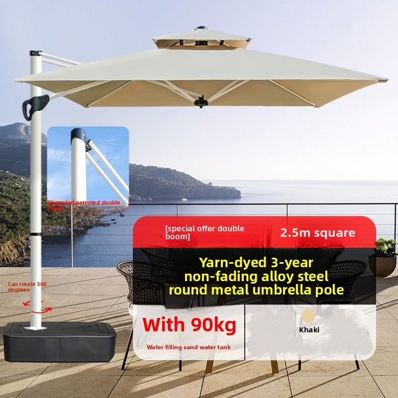 Outdoor Parasol Court Umbrella Outdoor Balcony Villa Garden Large Sun Umbrella Shelf Commercial Outdoor Stand Roman Umbrella
