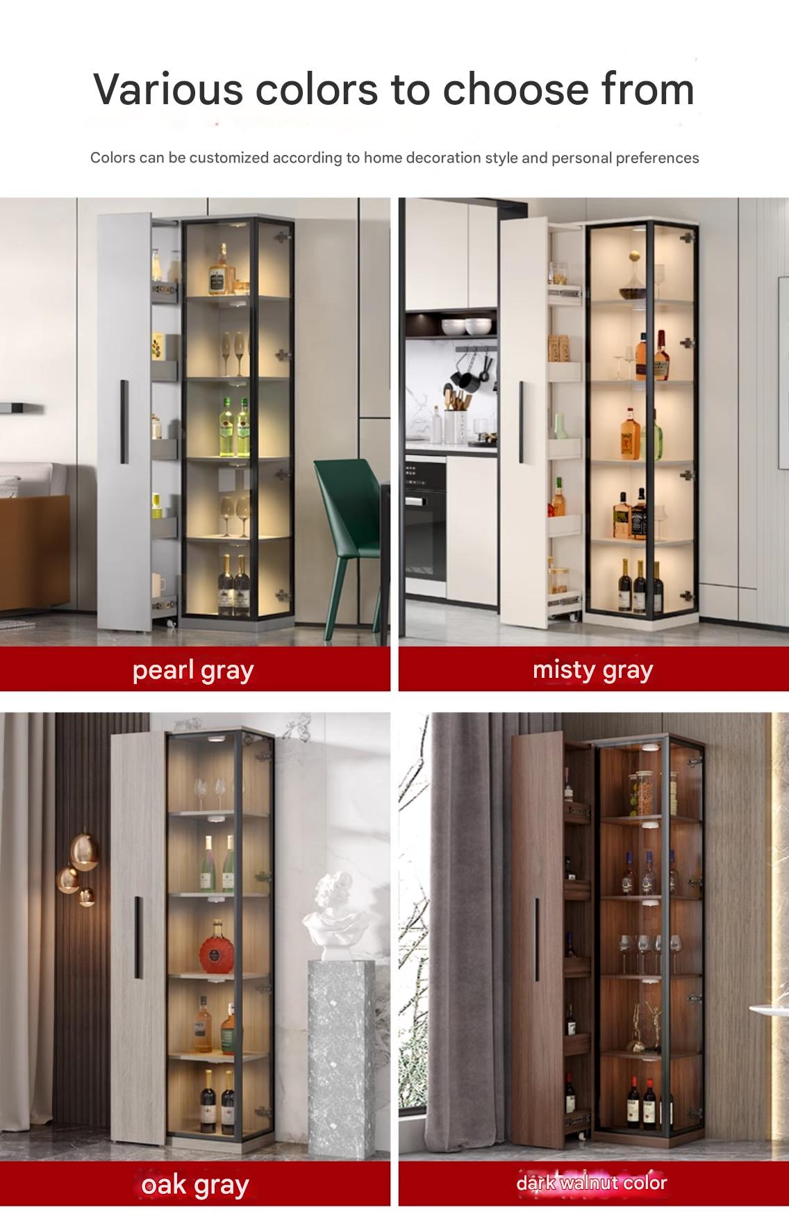 Corner Wine Cabinet Living Room Wall Display Cabinet Triangle Cabinet Household Medieval Style Dining Side Cabinet Locker