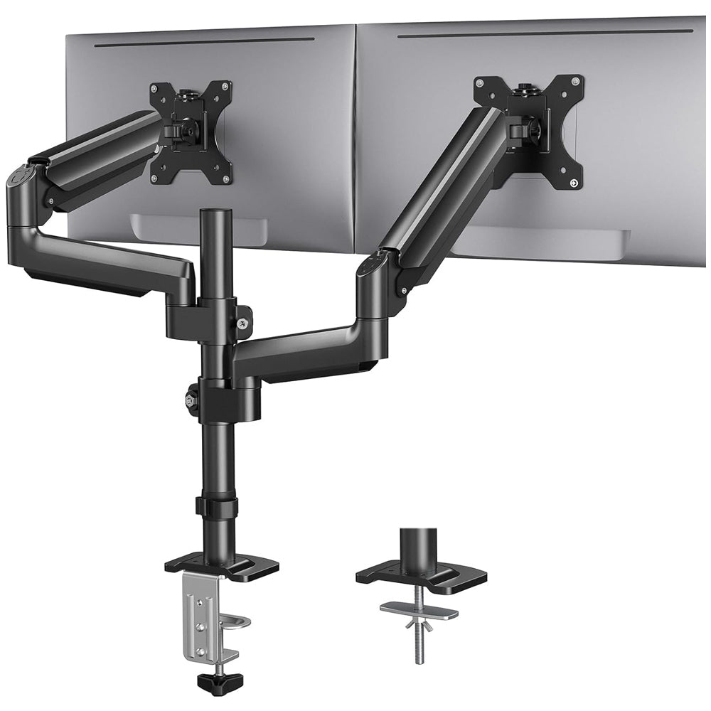 Homelements Gas Spring Desktop Stand and Monitor Support Arm with Double Steel Monitor Stand - SY-MA07