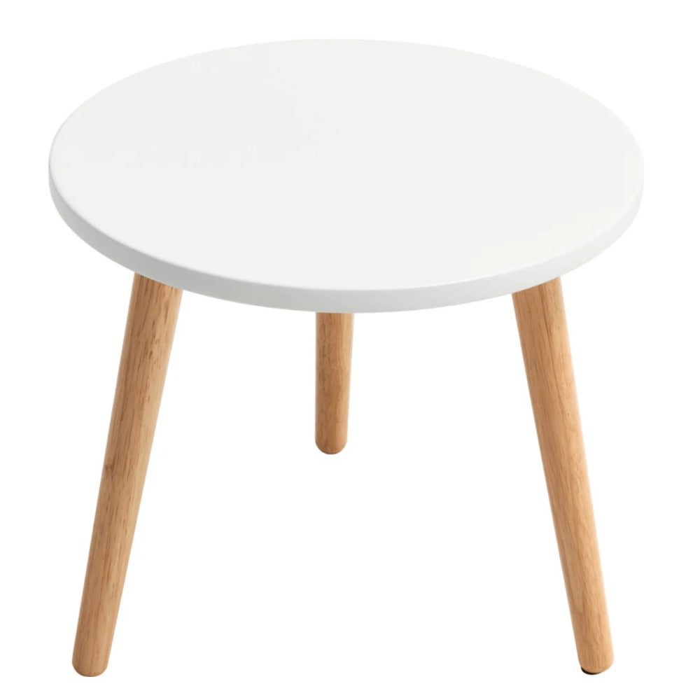 Linsay Juniper Side Table, Small, Natural & White