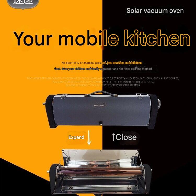 Solar BBQ Grill Multifunctional Portable Oven Outdoor BBQ 1-3 People Portable Solar Cooker