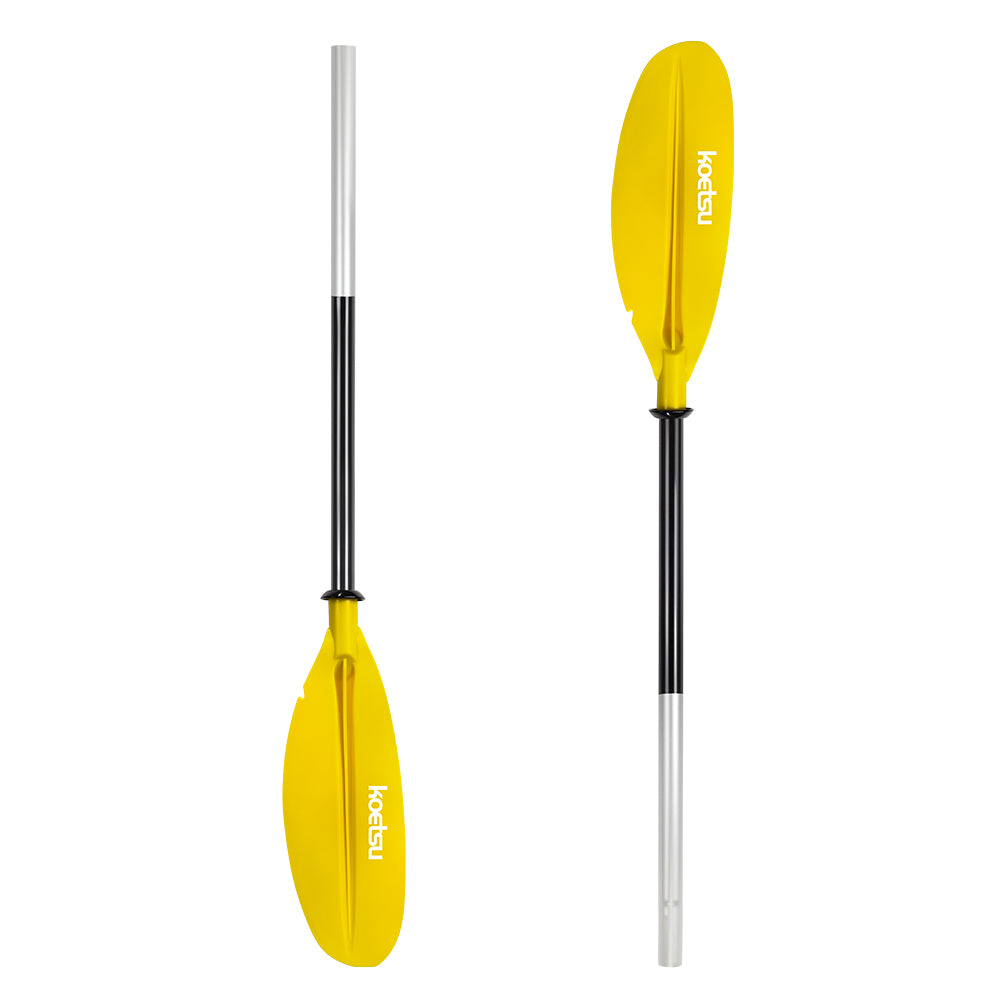 Sports studio Kayak paddle with high-strength aluminum alloy shaft and blade, material is aluminum alloy + nylon