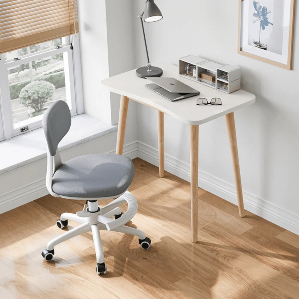 Linsay Hygge Office Chair with Foot Rest, Grey