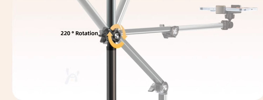 [Smart Shaft] Mobile Phone Special Bracket Lazy Mobile Phone Holder Floor-to-ceiling Shooting Professional Support Frame Aluminum Alloy Multi-functional Video Drama Chasing Yoga Fitness Mirror Shooting