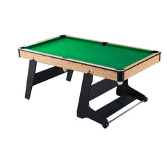 Sports studio 6 feet 1.8 meters indoor folding pool table (for adults and children), snooker table, table tennis table, conference table