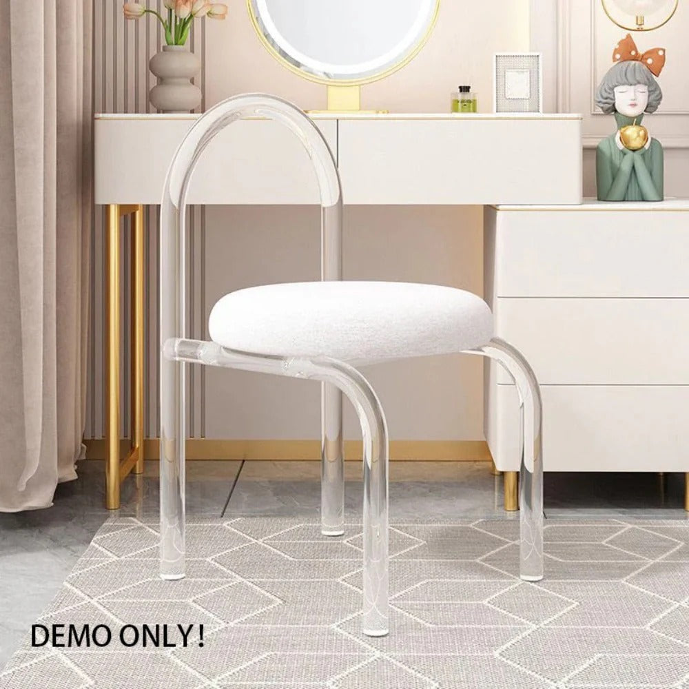 Homelements Acrylic Dining Chair Makeup Chair