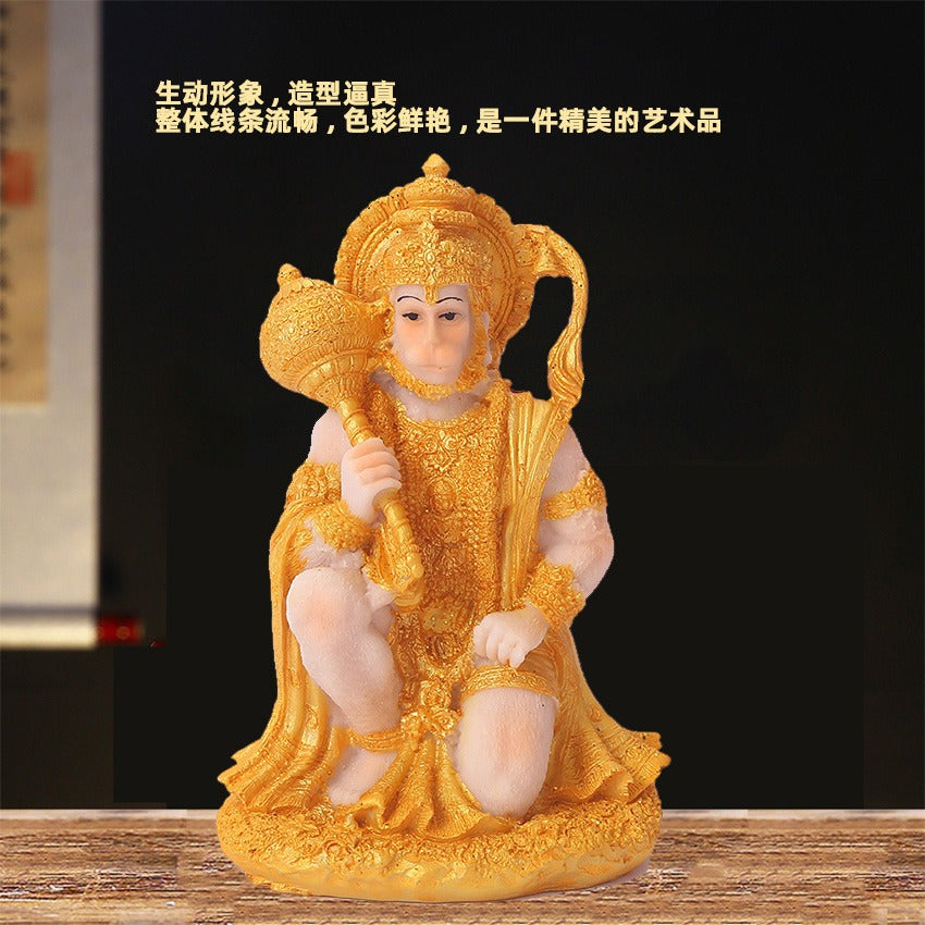 Creative Resin Hindu Statue of Hanuman Ornament Modern Decorative Crafts