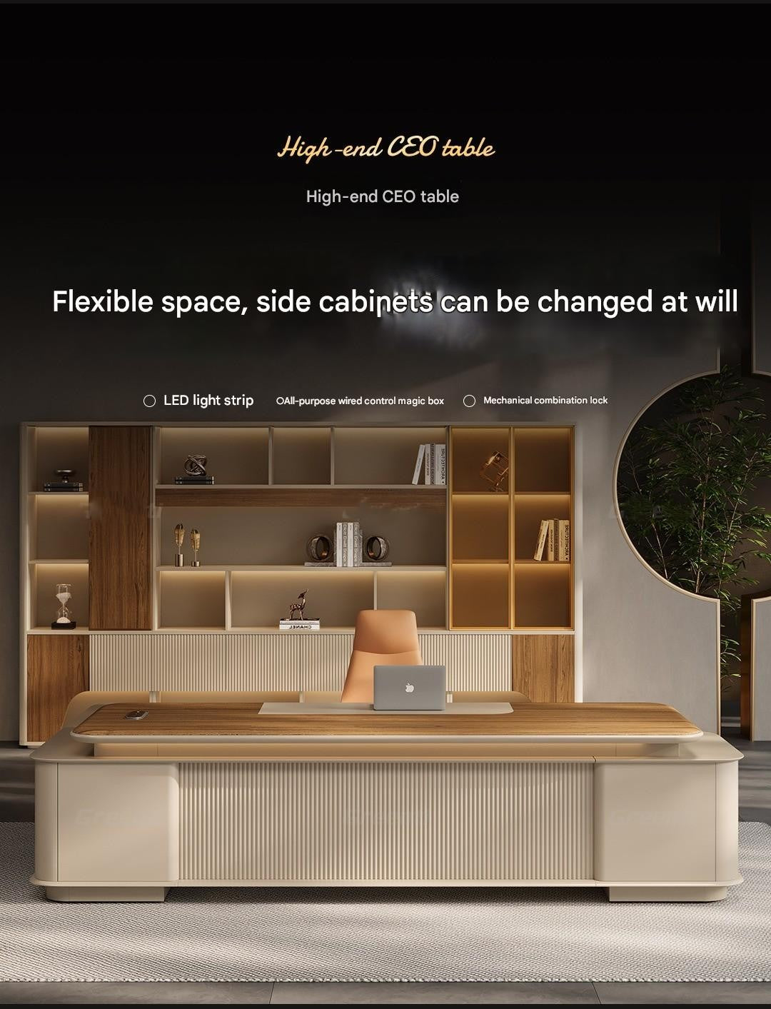 Homelements Luxury Executive Desk Sets - Premium Office Desks for CEOs