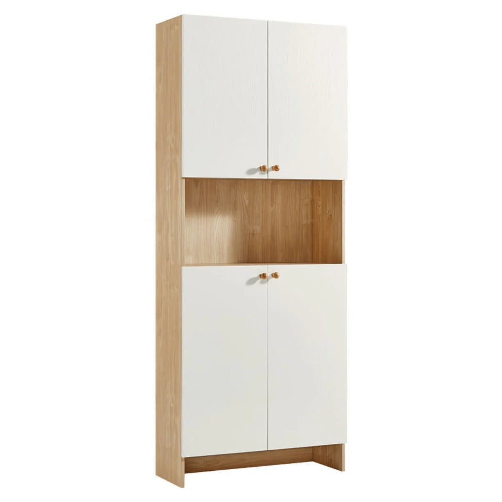 Linsay Miro Shoe Cabinet, 0.8M, Natural & White