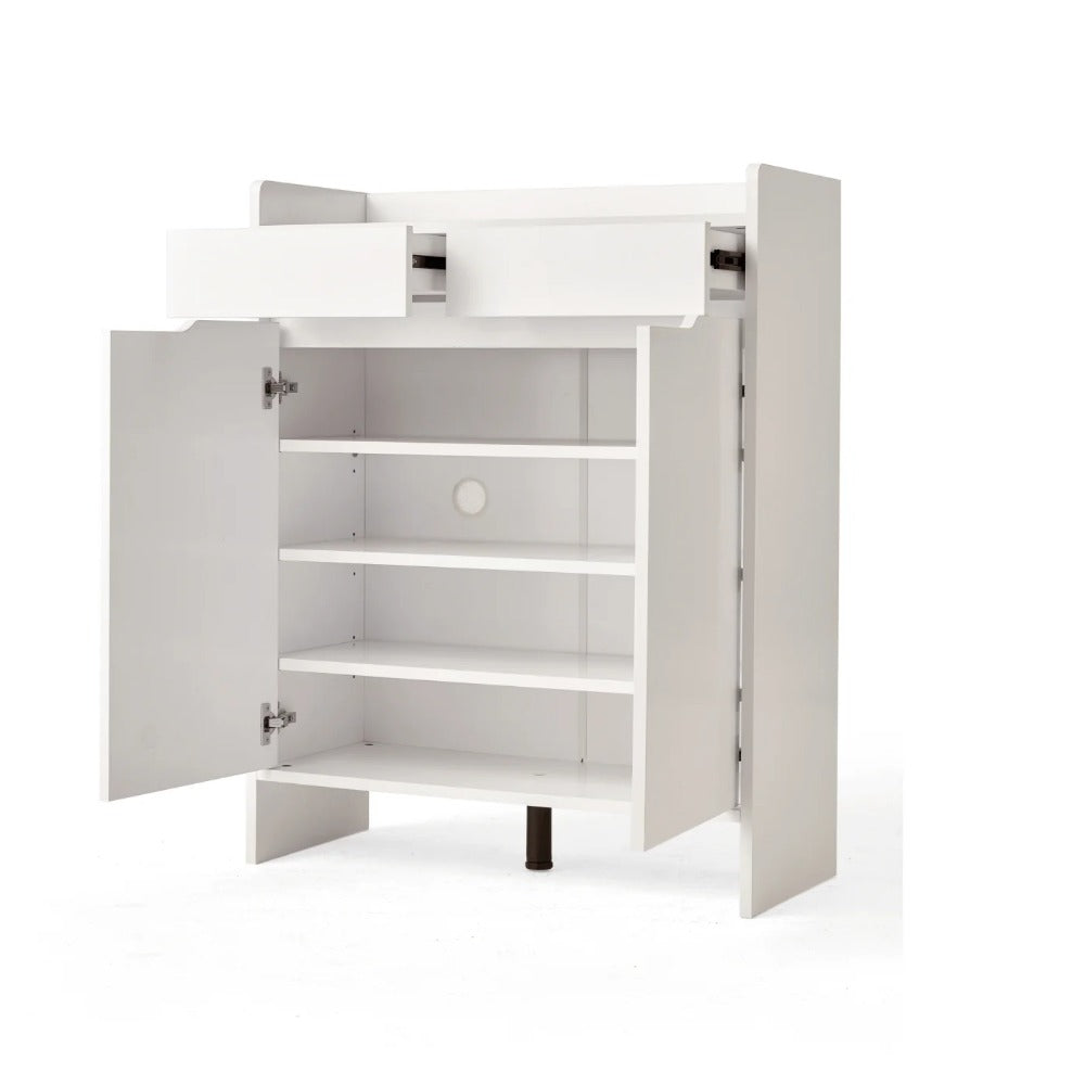 Linsay Miro Shoe Cabinet, Large, White