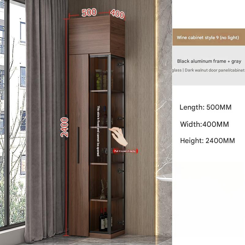 Corner Wine Cabinet Living Room Wall Display Cabinet Triangle Cabinet Household Medieval Style Dining Side Cabinet Locker