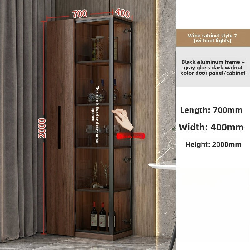 Corner Wine Cabinet Living Room Wall Display Cabinet Triangle Cabinet Household Medieval Style Dining Side Cabinet Locker