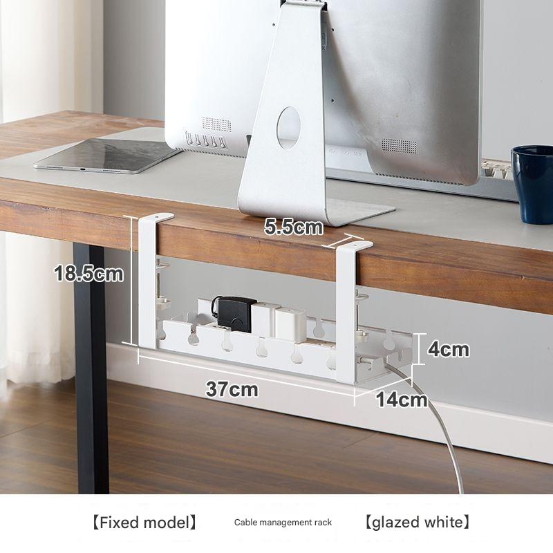 No Punching Under The Table, Cable Manager, Desktop Wiring Artifact, Power Cord Rack Slot, Line Finishing Box, Wire Socket Storage