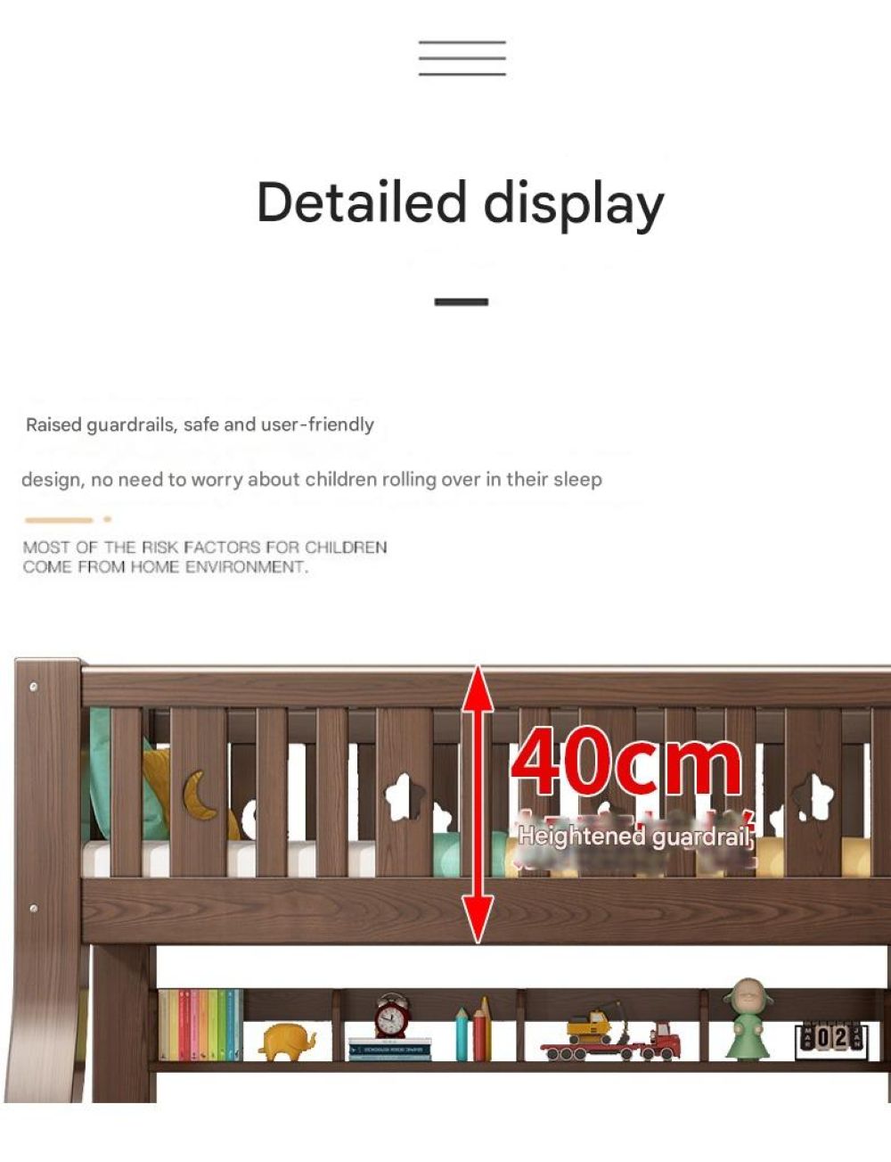 Walnut Upper and Lower Beds Bunk Beds Two-layer Children's Beds High and Low Beds Small Apartment Mother and Child Beds Double Upper and Lower Bunk Wooden Beds