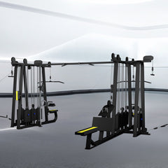 Sports Studio   Eight people station comprehensive training equipment multifunctional fitness equipment