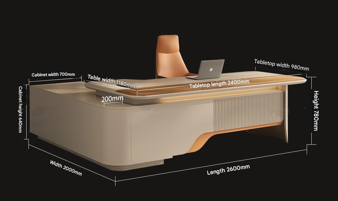 Homelements Luxury Executive Desk Sets - Premium Office Desks for CEOs