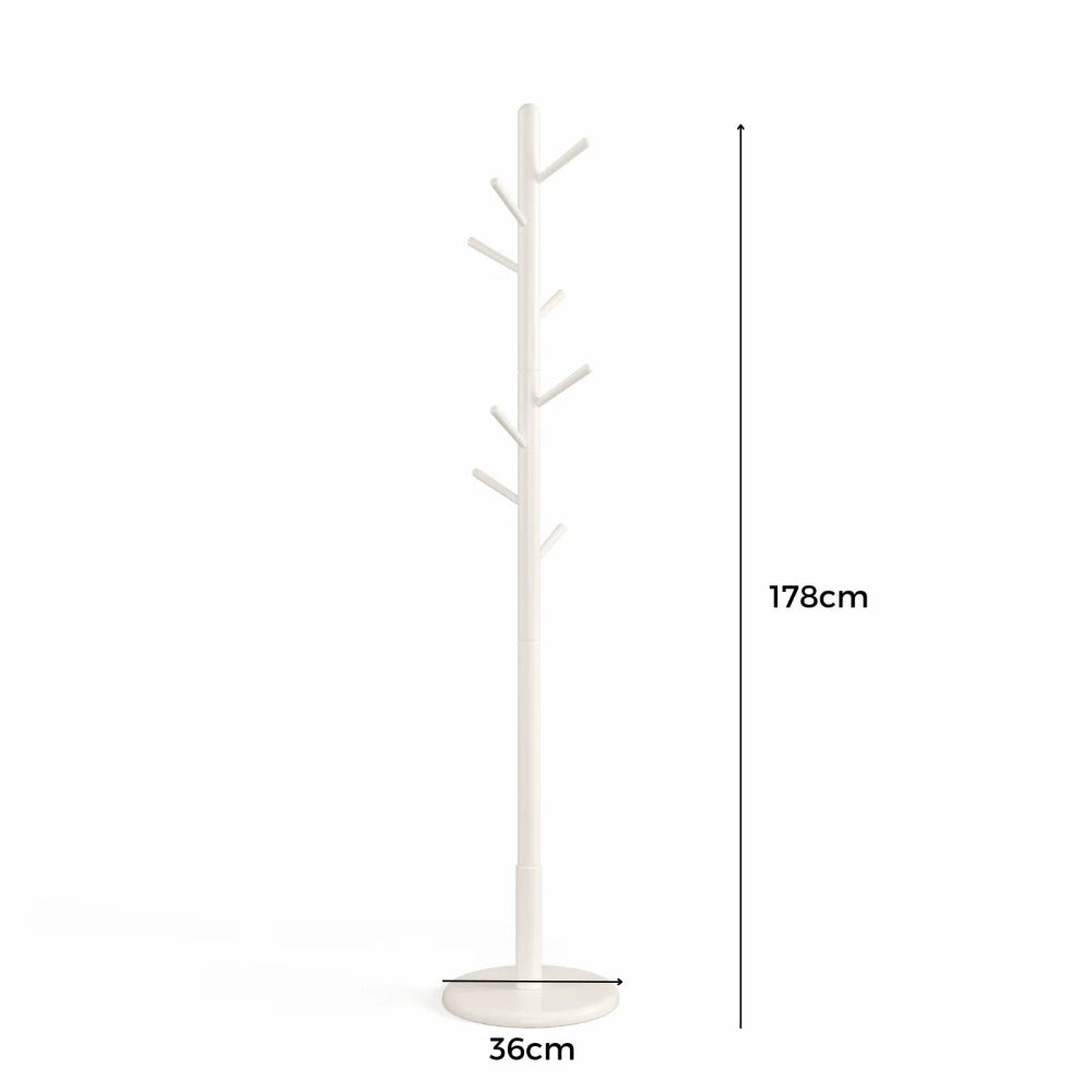 Linsay Juniper Solid Wood Clothes Rack, White