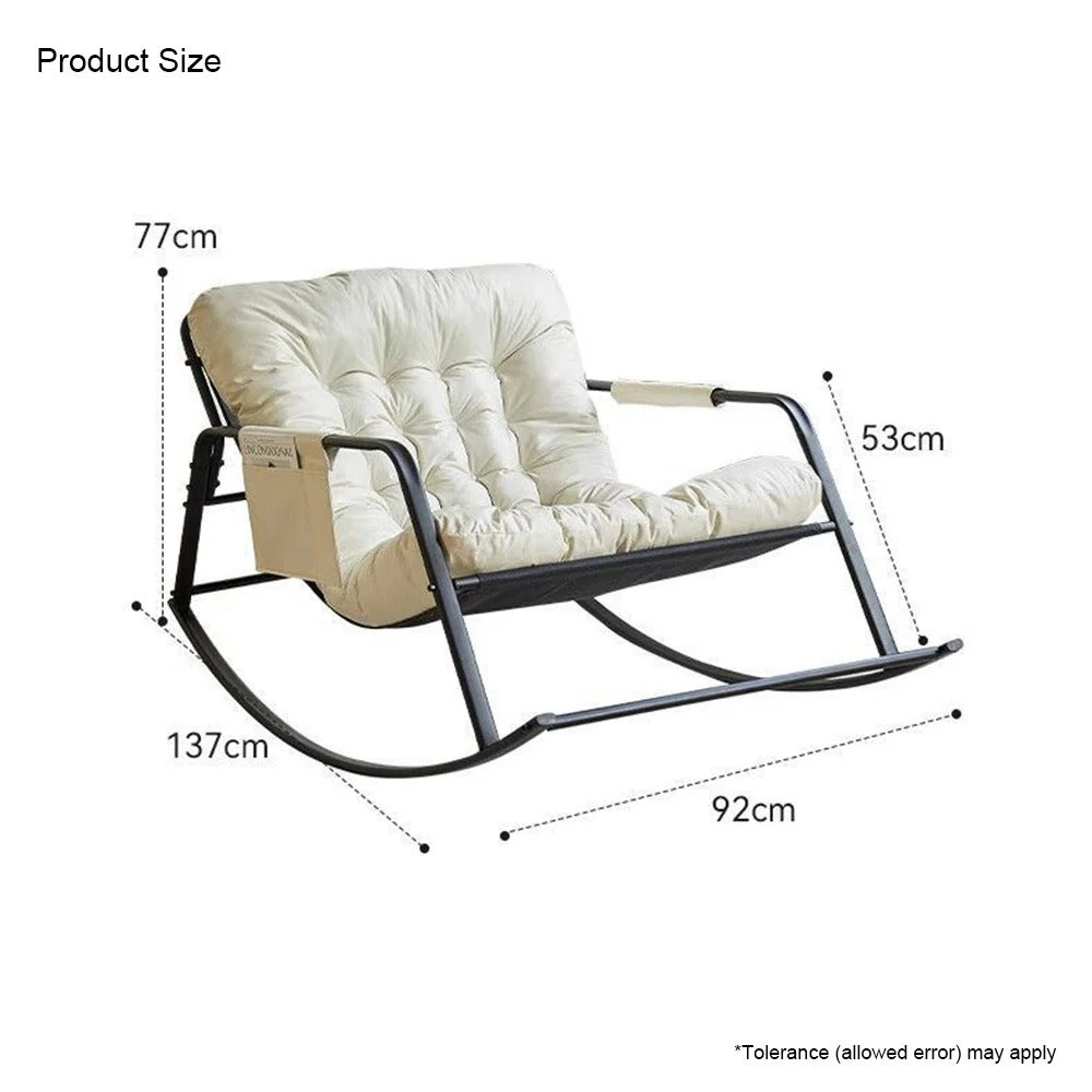 Homelements Lazy Sofa/balcony Leisure Chair/rocking Chair/adult Recliner Sofa Comfortable Sofa Chair Living Room Double Rocking Chair