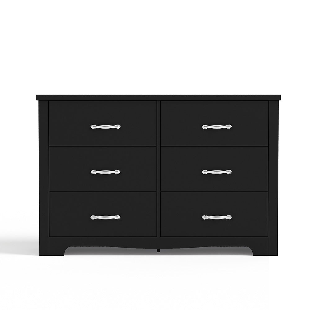 Linsay Chest of 6 Drawers Black