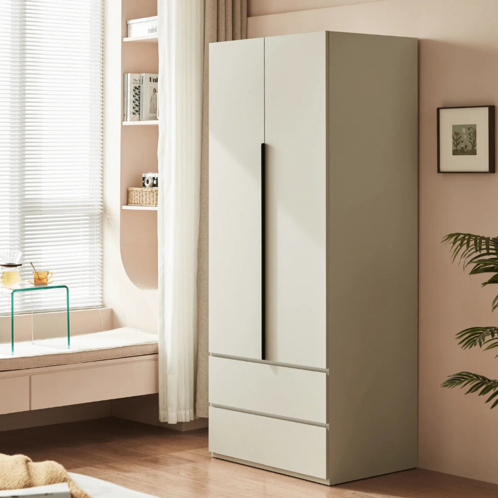 Linsay Stele 2-Door Wardrobe with Drawers