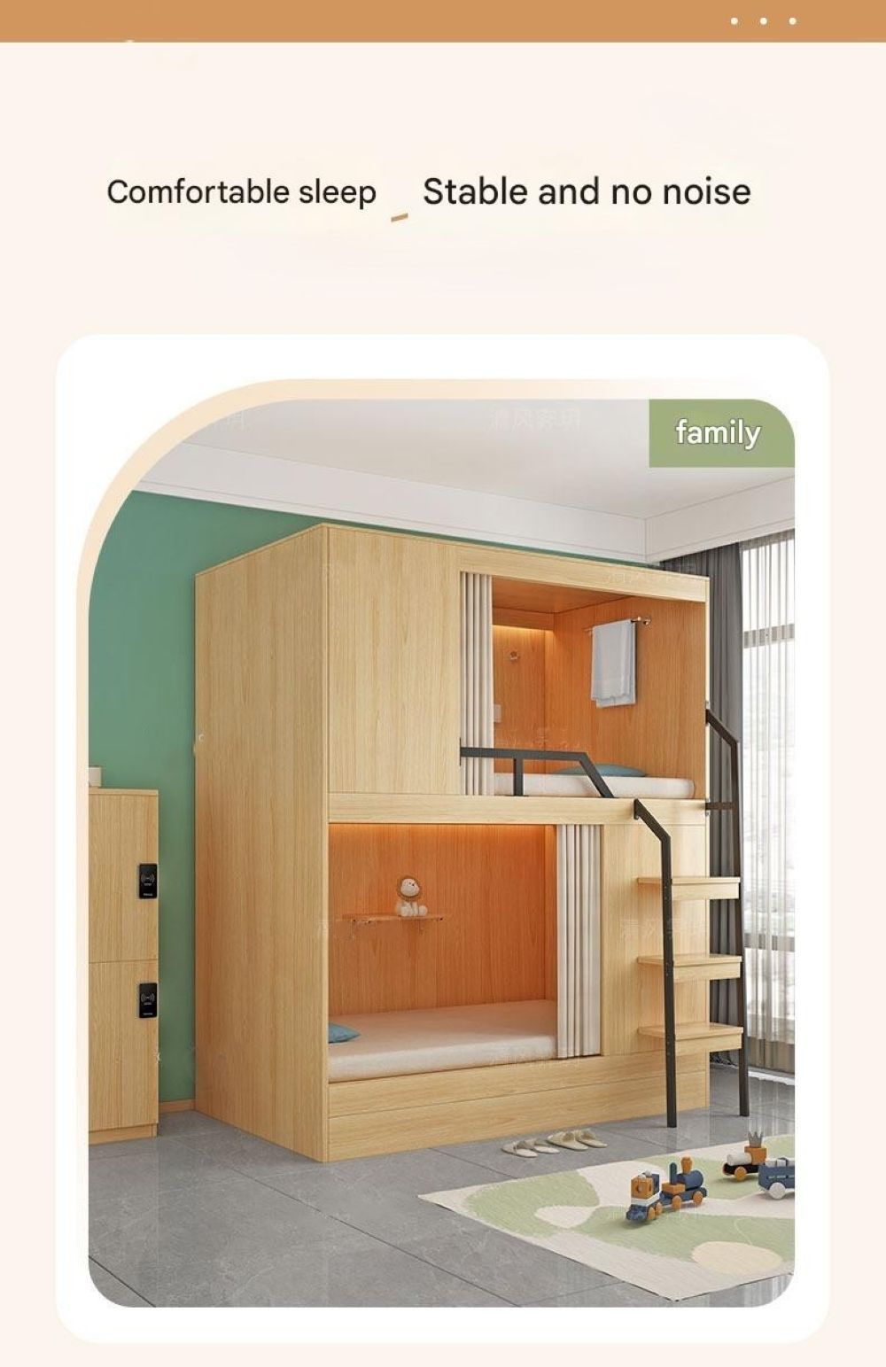 Youth Hostel Space Capsule Upper and Lower Beds Bunk Beds Adult E-sports Apartment Upper and Lower Bunks Custody Class School Dormitory High and Low Beds
