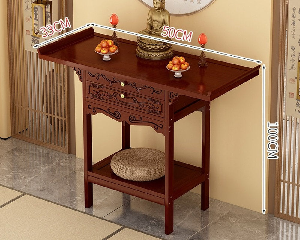 Buddhist niche new Chinese vertical cabinet offering table Buddhist platform household incense case  Guanyin Bodhisattva offering cabinet